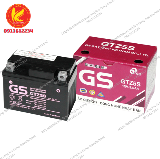 Bình MF GTZ5S (12V-3.5Ah)