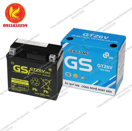 Bình MF GTZ6V (12V-5Ah)