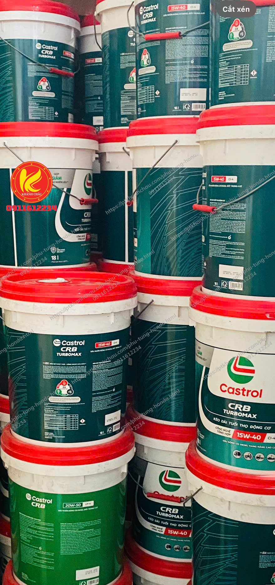 Dầu nhớt Castrol CRB Turbomax 15W40 CI4 18 Lít