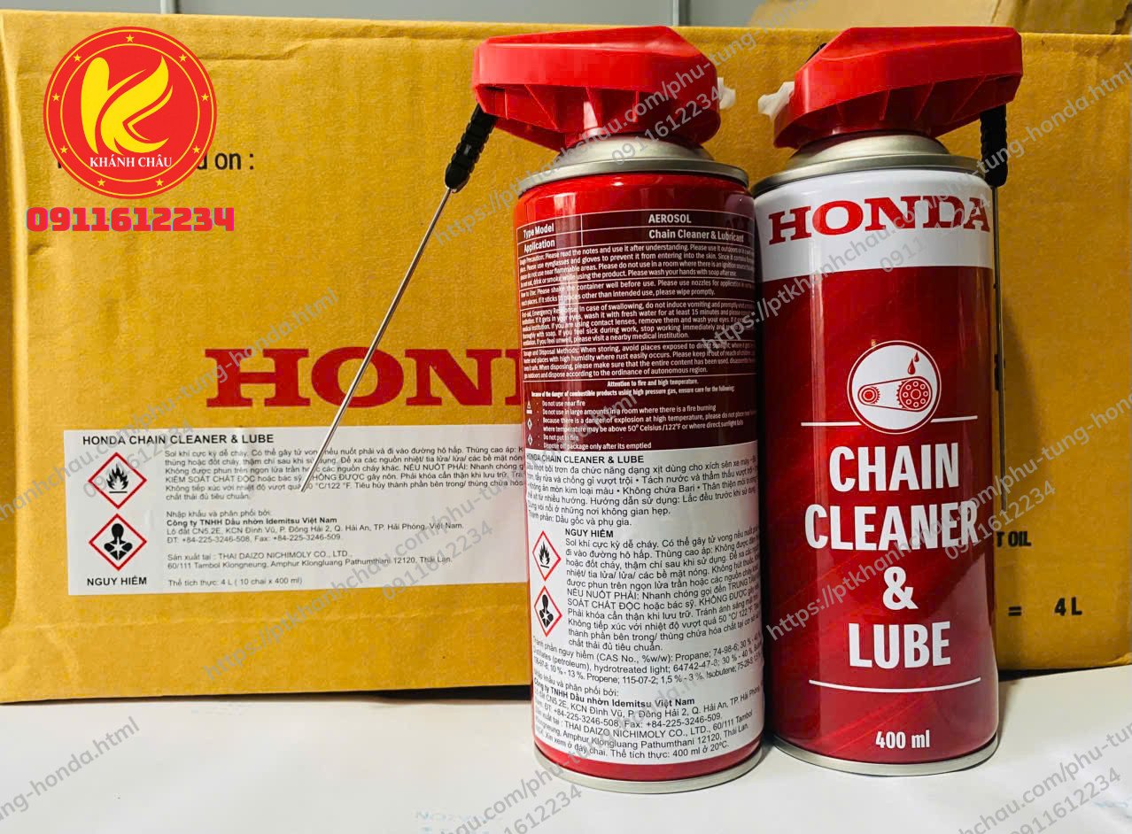 Dung Dịch Vệ Sinh Xích Tải Honda Chain Cleaner & Lube-Hàng Chính Hãng