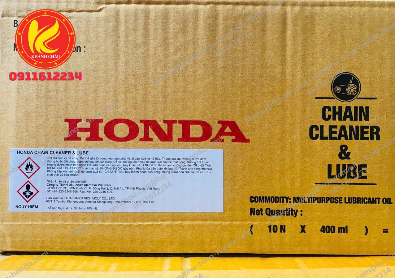 Dung Dịch Vệ Sinh Xích Tải Honda Chain Cleaner & Lube-Hàng Chính Hãng