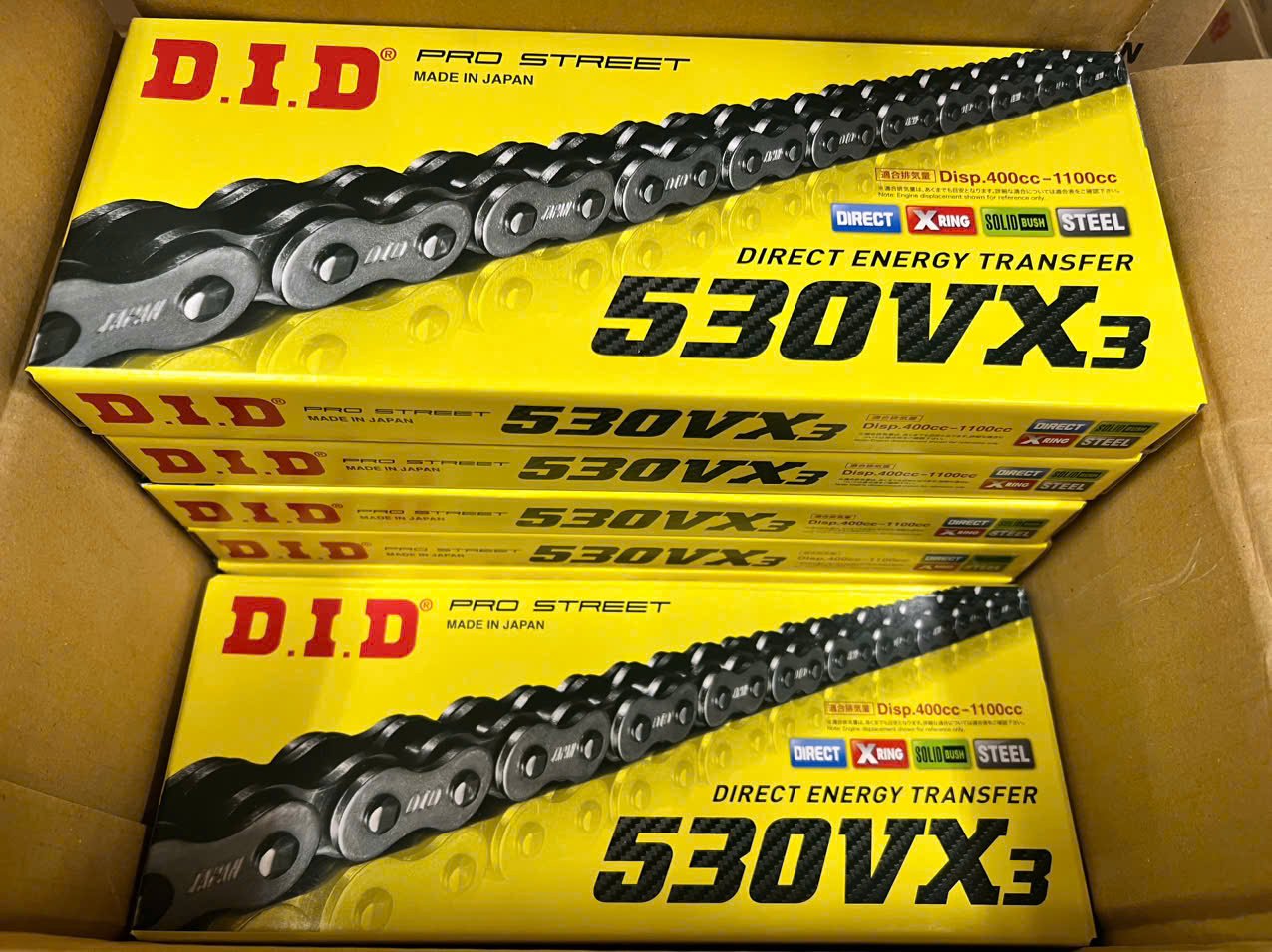 Sên Phốt DID 525VX3 Xring Vàng 120 mắt chính hãng