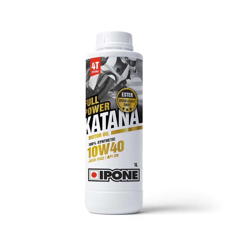 Nhớt tổng hợp IPONE Katana Full Power 10W40 1 LÍT cho xe số, xe côn tay nhập khẩu Pháp