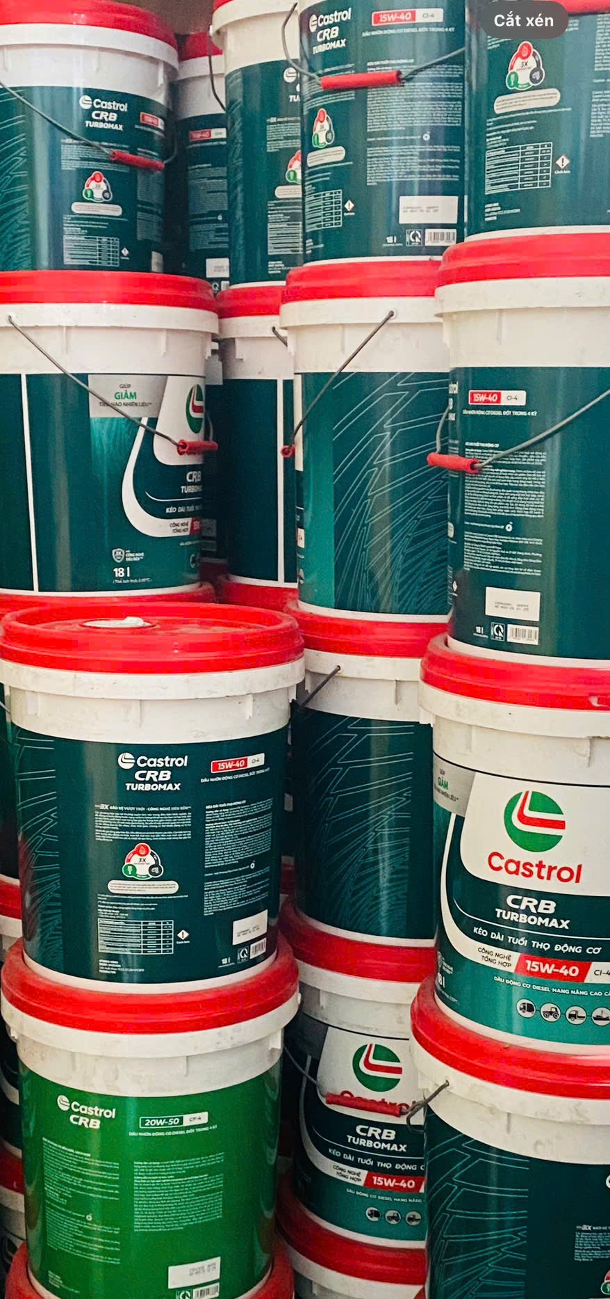 Dầu nhớt Castrol CRB Turbomax 15W40 CI4 18 Lít
